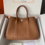 Herm&egrave;s Garden Party 30-36 Brown Gold Buckle Custom