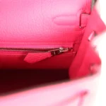 Hermes Kelly Retourne 25 Rose Mexico Togo Palladium Hardware - Image 9