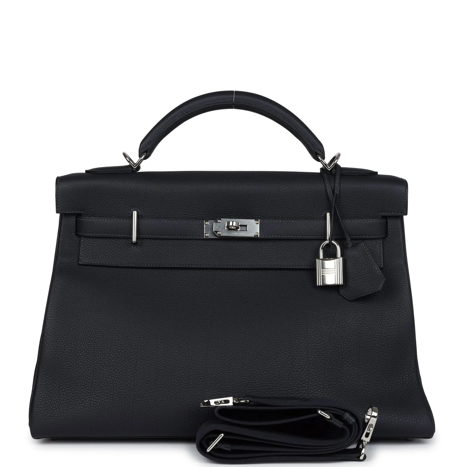 338EC417-61DC-A0F4-2DC6-076F411D94AB.webp Hermes Kelly 42 Maxi Caban Togo Palladium Hardware - Image 1