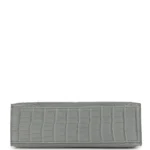 Hermes Kelly Pochette Gris Ciment Matte Alligator Palladium Hardware - Image 6