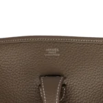 Hermes Evelyne PM Etoupe Clemence Palladium Hardware - Image 7