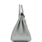 Hermes Birkin 25 Bleu Glacier Togo Gold Hardware - Image 3