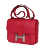 Hermes Constance 1-24 Rose Extreme Matte Alligator Palladium Hardware - Image 5