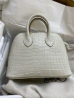 Bolide Mini 18CM Matte crocodile leather beige - Image 7
