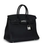 Hermes Birkin 25 Black Togo Palladium Hardware - Image 2