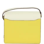Hermes Mini Sac Roulis Bi-color White and Lime Evercolor Palladium Hardware - Image 4