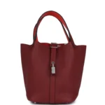 Hermes Picotin Lock 18 Eclat Rouge H Clemence Palladium Hardware