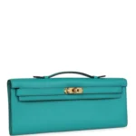 Hermes Kelly Cut Vert Verone Swift Gold Hardware - Image 2