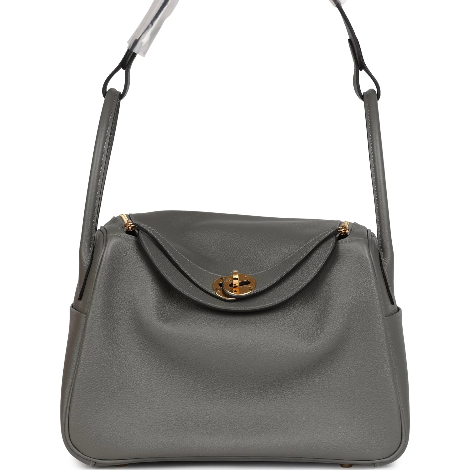38F26BD6-2ABB-199F-0CA6-6EB9B6548773.webp Hermes Lindy 26 Gris Meyer Evercolor Gold Hardware - Image 1