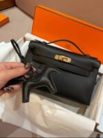 Herm&egrave;s mini 1 Kelly 19 black swift customize - Image 3