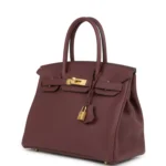 Hermes Birkin 30 Rouge Sellier Togo Gold Hardware - Image 5