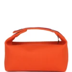 Hermes Bride A Brac Carre Case PM Feu Canvas Palladium Hardware - Image 4