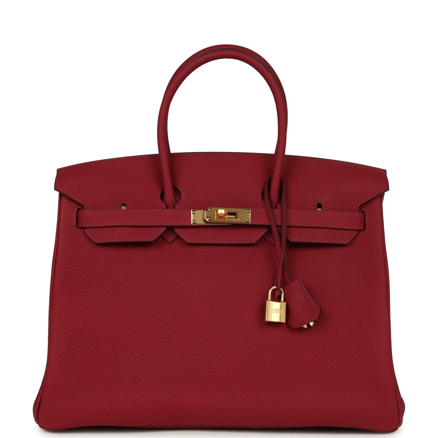 3B1412E5-DB3B-0C39-EA6D-0F0E357718DA.webp Hermes Birkin 35 Rubis Togo Gold Hardware - Image 1