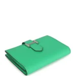 Hermes Bearn Card Holder Vert Comics Chevre Mysore Palladium Hardware - Image 6