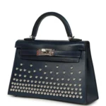 Hermes Kelly Sellier 20 Clout�� Bleu Abyss Box Palladium Hardware - Image 5