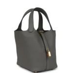 Hermes Picotin Lock 18 Gris Meyer Clemence Gold Hardware - Image 2