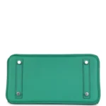 Hermes Birkin 25 Vert Vertigo Verso Swift Palladium Hardware - Image 6