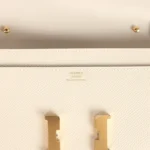 Hermes Constance To Go Wallet Craie Epsom Gold Hardware - Image 7