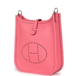 Hermes Evelyne TPM Rose Azalee Clemence Palladium Hardware - Image 5