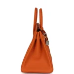 Hermes Birkin 25 Orange Togo Palladium Hardware - Image 3