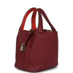 Hermes Picotin Lock 18 Eclat Rouge H Clemence Palladium Hardware - Image 5