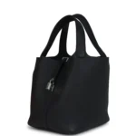 Hermes Picotin Lock 22 Black Clemence Palladium Hardware - Image 3
