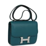 Hermes Constance 18 Vert Bosphore Evercolor Palladium Hardware - Image 2