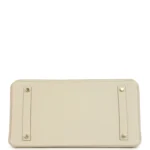 Hermes Birkin 35 Craie Togo Gold Hardware - Image 6
