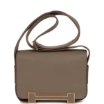 Hermes Geta Etoupe Chevre Mysore Gold Hardware - Image 4