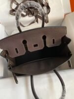 Hermes Birkin 25-35cm Ebony palm Togo customization - Image 6