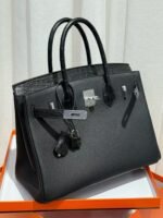 Hermes Kelly Sellier 25-30 Vert Rousseau Madame and Shiny Niloticus Crocodile Touch Silver Hardware - Image 2