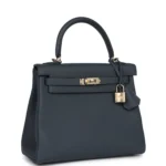 Hermes Kelly Retourne 25 Gris Misty Togo Permabrass Hardware - Image 2