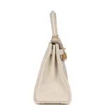 Hermes Kelly Retourne 28 Craie Togo Gold Hardware - Image 4