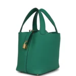 Hermes Picotin Lock 18 Vert Vertigo Clemence Gold Hardware - Image 3