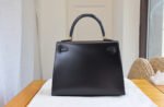 Herm&egrave;s Kelly 25-28 BOX leather gold buckle custom - Image 2
