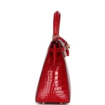 Hermes Kelly Sellier 25 Braise Shiny Alligator Mississippiensis Gold Hardware - Image 4