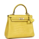 Hermes Kelly Retourne 25 Mimosa Matte Alligator Permabrass Hardware - Image 2