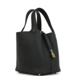 Hermes Picotin Lock 18 Black Clemence Gold Hardware - Image 2