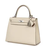 Hermes Kelly Sellier 25 Nata Verso Epsom Palladium Hardware - Image 5