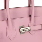 Hermes Birkin 25 Mauve Sylvestre Swift Palladium Hardware - Image 7