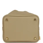 Hermes Picotin Lock 18 Beige Marfa Clemence Gold Hardware - Image 6