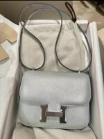 Herm&egrave;s Constance 19 Olympic Silver Goatskin Custom - Image 2