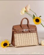 Herm&egrave;s Picnic Sellier Birkin 25 Framboise Swift Palladium Hardware customization