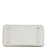Hermes Birkin 30 Gris Perle Togo Gold Hardware - Image 6