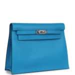 Hermes Kelly Danse Bleu Zanzibar Evercolor Palladium Hardware - Image 2
