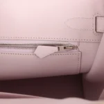Hermes Birkin 30 Mauve Pale Clemence Palladium Hardware - Image 9