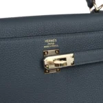 Hermes Kelly Retourne 25 Gris Misty Togo Permabrass Hardware - Image 7
