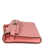 Hermes Kelly Cut Rose Confetti Epsom Palladium Hardware - Image 3