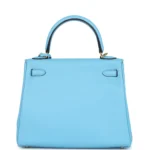 Hermes Kelly Retourne 25 Celeste Swift Gold Hardware - Image 4