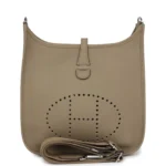Hermes Evelyne III PM Beige Marfa Clemence Palladium Hardware
